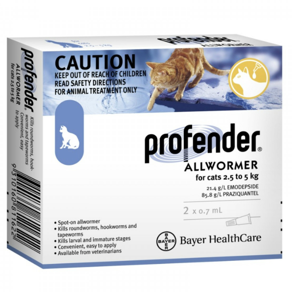 Profender® Topical dewormer for cats (1 pipette) Homevet