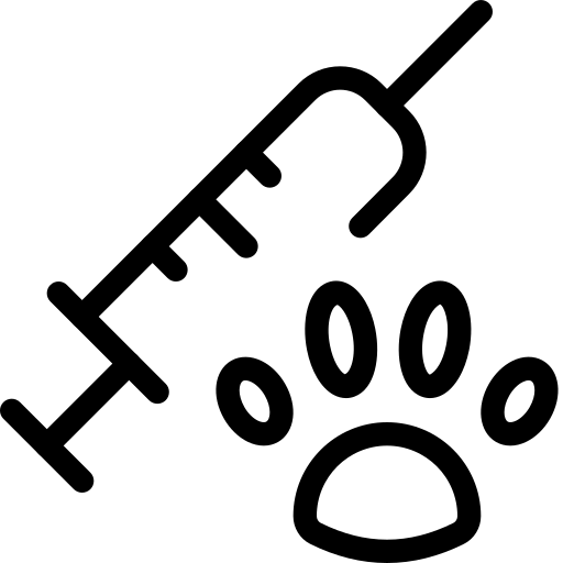 vaccination to animal icon
